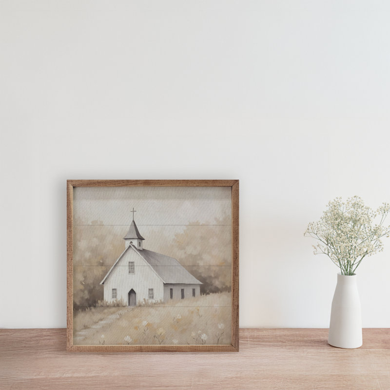 Cadre photo simple imprimé sur bois, H 4 po x l 4 po