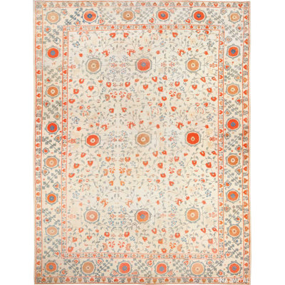 One-of-a-Kind Rectangle 14' X 20' 1910s Area Rug in Beige