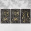 Cosmic Downpour, ensemble de 3 pièces encadrées sur toile-97754308-97754307