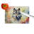 Wolves Wolf  Glass Cutting Board Large