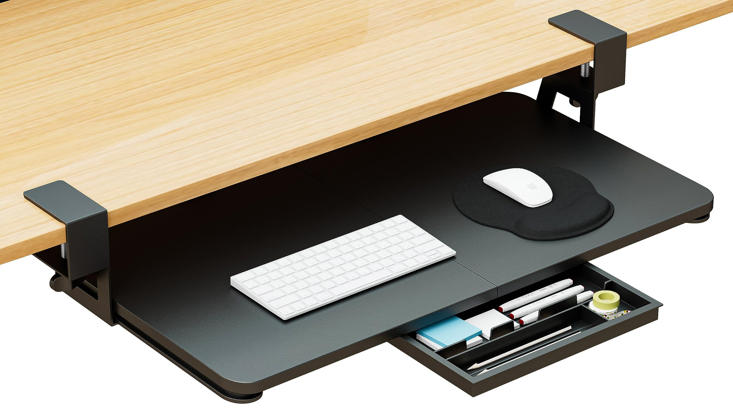 Inbox Keyboard Inbox Zero Large Keyboard Tray With C-Clip Mount - 26.77