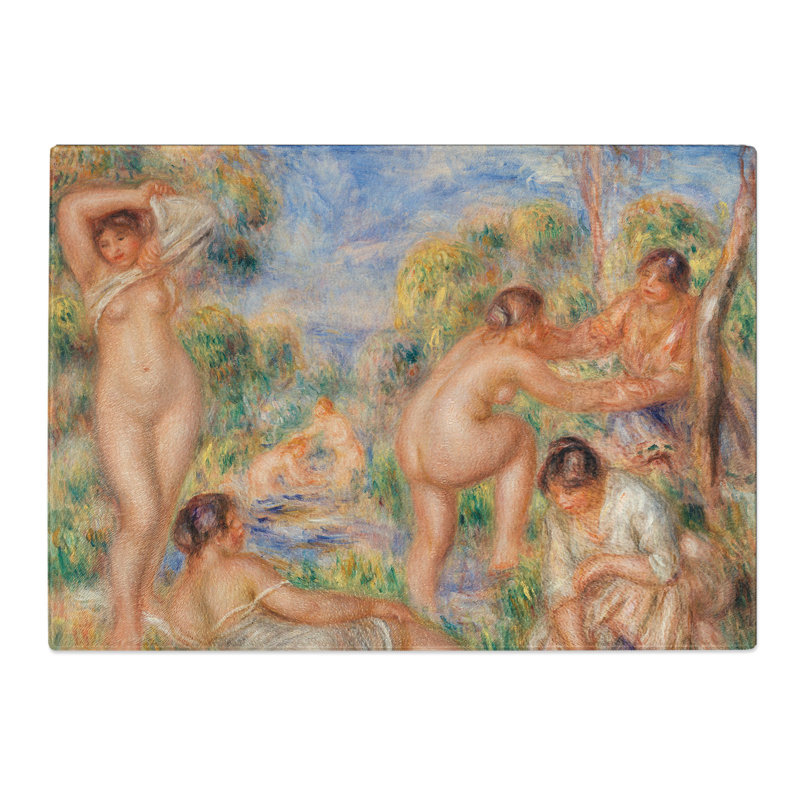 Bathing Group by Pierre-Auguste Renoir Chopping Board, 0.4cm H x 28.5cm W x 39cm L