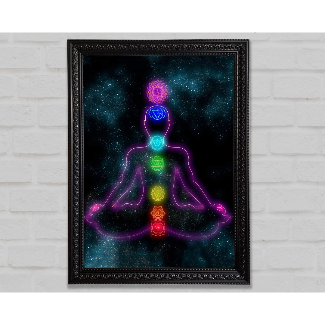 Chakra Meditation Colours 2 - Einzelne Bilderrahmen Kunstdrucke