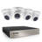 8CH DVR Security Camera System, 4pcs 1080P Dome Outdoor Security Cameras, Motion Detection