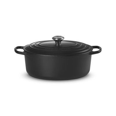 Enameled Cast Iron Oval Dutch Oven