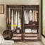 Armoire à deux portes de style rétro avec deux tiroirs-2108818669