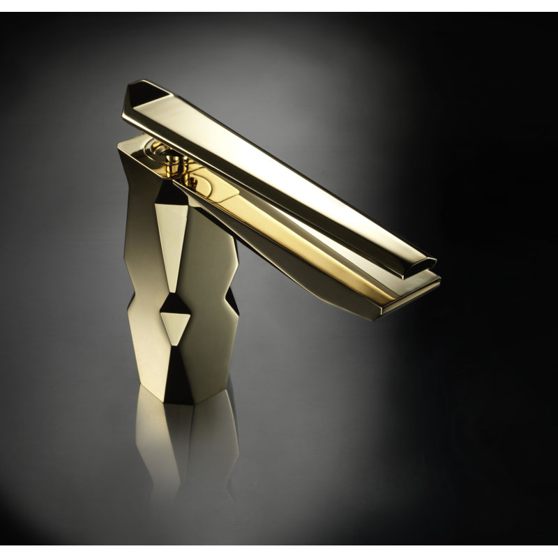 Ikon Single-Hole Bathroom Faucet, Gold