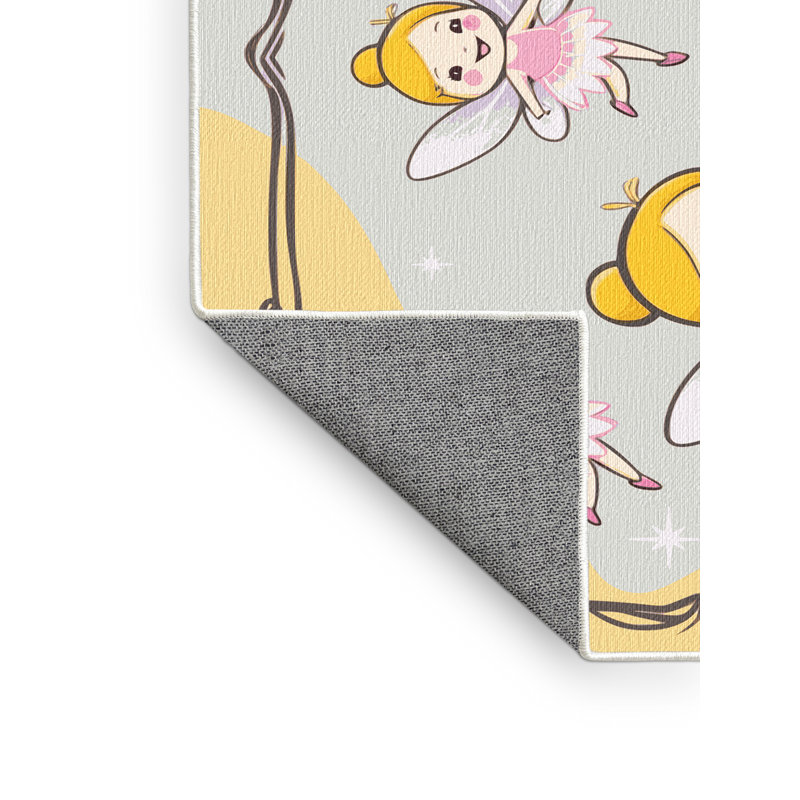 Tapis fantaisie Zoomie pour enfants Zoomie, Rectangulaire 2 pi x 3 pi