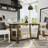 70 Inch Sintered Stone Dining Table With Brushed Metal Base-19276340
