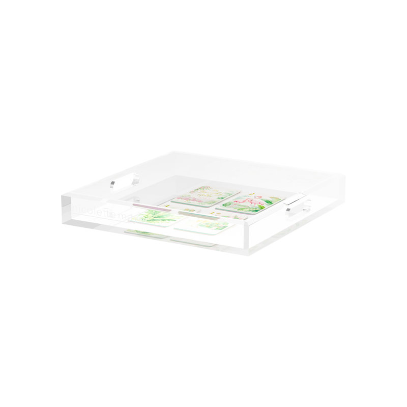 Decorative Tray, 2" H x 12" W x 12" D