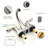 Centerset Faucet 2-handle Bathroom Vanity Faucet with Drain Assembly-90623720