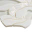 Iris Bianca Pearl White Polished Marble, Pearl and Glass Waterjet Mosaic Tile