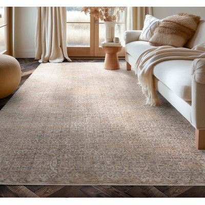 Tapis d'inspiration mondiale Bungalow Rose Escambia Echo