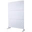 Cloison de protection en métal 76 po H48 po - autoportante pour patio, jardin, terrasse blanche Ps107-121609968