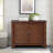 40"  Console Table with Storage Shelf, Retro Entryway Table with Adjustable Storage Shelf, Sofa Couch Table for Hallway, Entry Way, Living Room, Foyer, Navy Blue and Brown Top-1410599377