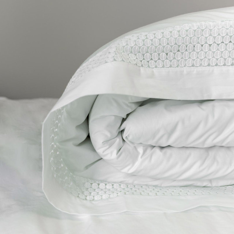 Magnolia_Duvet Cover, Twin Duvet Cover, White