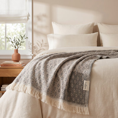 Williar Turkish Cotton Throw Blanket