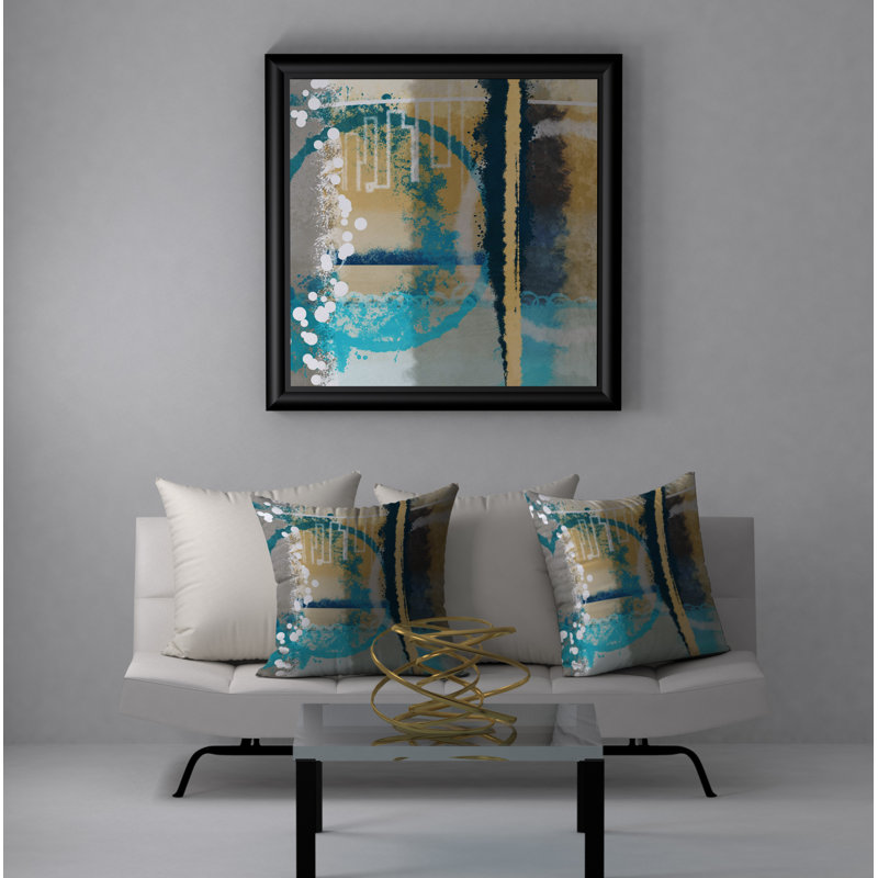 Magnifique housse de coussin décorative carrée/insert, 24 po x 24 po