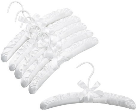 Cintre satiné pour chambre d'enfant, Blanc