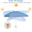 Mccracken 220cm Beach Parasol