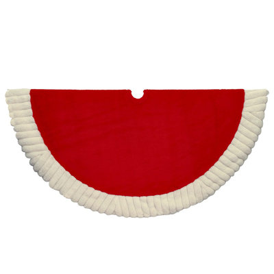 Kurt Adler Red and White Tree Skirt