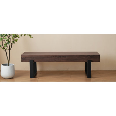 Banc de salle à manger 59 po, bancs de table de cuisine d'intérieur de ferme, banc de lit, banc à chaussures industriel, bancs de vestibule
