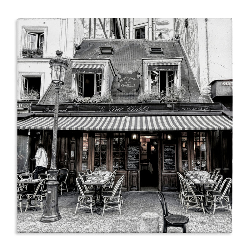 «Sidewalk Café Bistro» par Graffi *ee Studios, H 17 po x l 17 po