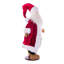 La poupée de père Noël en velours écossais rouge de 28 po avec support Holiday Aisle®. Ce père Noël a des lunettes, le support est amovible.