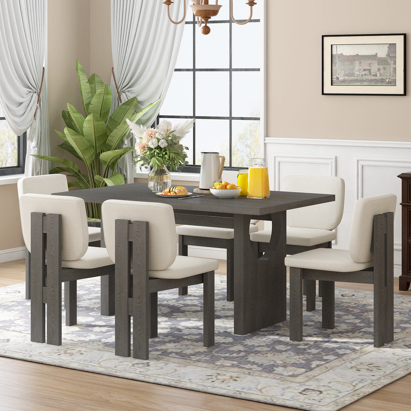 Ensemble repas pour 6 personnes, Gris