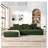 Upholstered L-Shape Sectional Sofa Couch-120801299