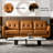 3‑Seater Top Grain Leather Sofa