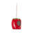 Bird Feeder Ceramic Stoneware Strawberry Design Home Garden Use - 6" Red & Green