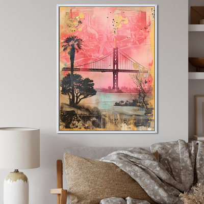 San Francisco Dreams, collage rétro rose I