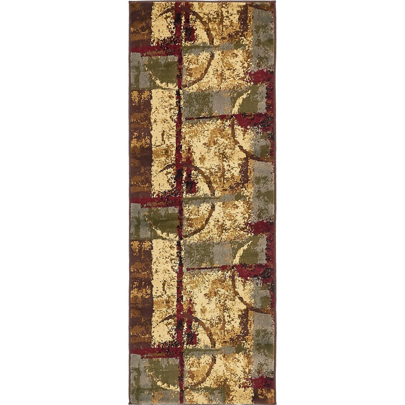 Abstract Area Rug, Runner 66 x 183cm