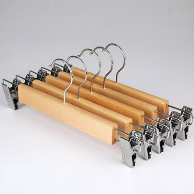 Cintres multifonctionnels en bois massif - solution anti-dérapante et sans plis pour la maison et la boutique