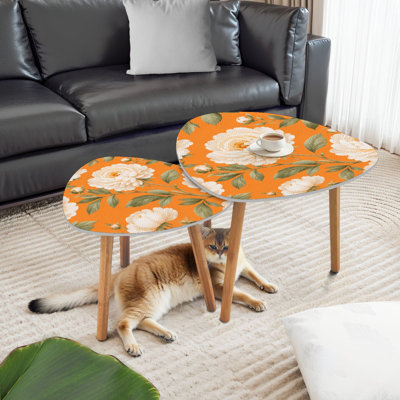 Ensemble de 2 tables basses gigognes Triangle