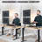 Dual Vertical Monitor Desk Mount