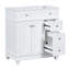 Ensemble de meuble-lavabo simple 29,51 po avec plateau en bois manufacturé Dozia