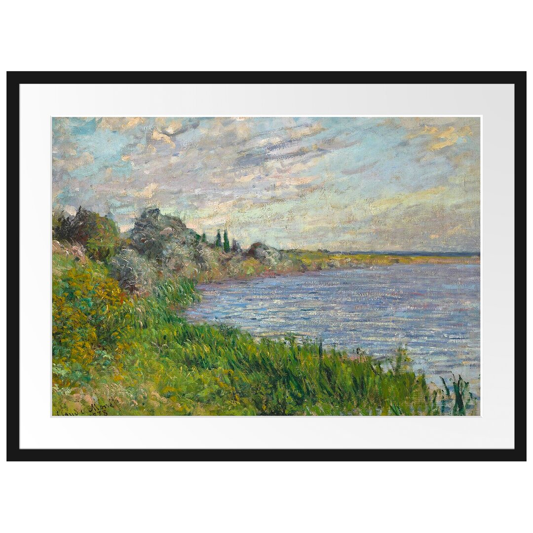 Claude Monet - Die Seine Bei Vétheuil - Im Bilderrahmen Mit Galerie-Passepartout