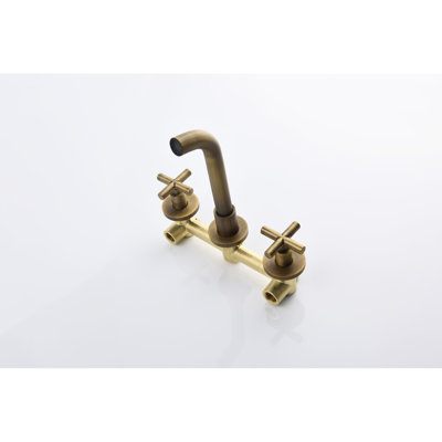 Bathroom Wall Mounted Faucet In Bronze - Drip- Cartridge And Rust- Finish For A Clean Solid Brass Construction With Effortless Water Control Modern Design Your