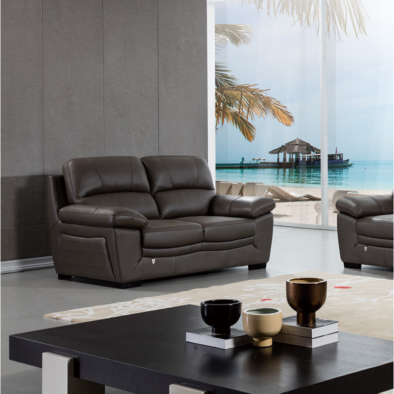 Bossert 67'' Faux Leather Loveseat