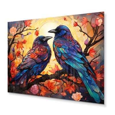 Crow Chromatic Monarchs - Animals Metal Wall Decor