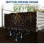 Lit de jardin surélevé en métal galvanisé avec auvent 6 x 3 x 1 pi, mini serre pour légumes, argent