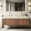 Meuble-lavabo mural de luxe de style moderne Mid-Century