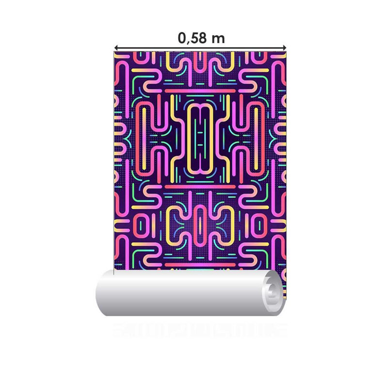 Rouleau de papier peint adhésif lisse L 126 po x l 24 po Melainie