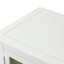 Console avec buffet et tablette inférieure, armoire de rangement en bois / verre Farmhouse (blanc)-2024501939