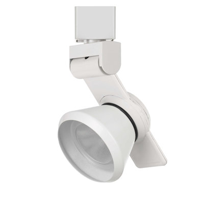 Projecteur sur rail DEL conique dimmable Cal Lighting noir 12 W avec finition blanche
