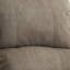 Fauteuil inclinable gris poli avec accoudoirs coussinés