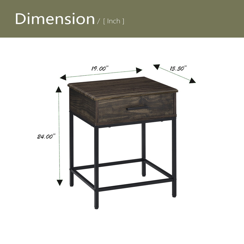 19" End Table