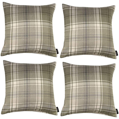 Plaid Square Cushion Cover